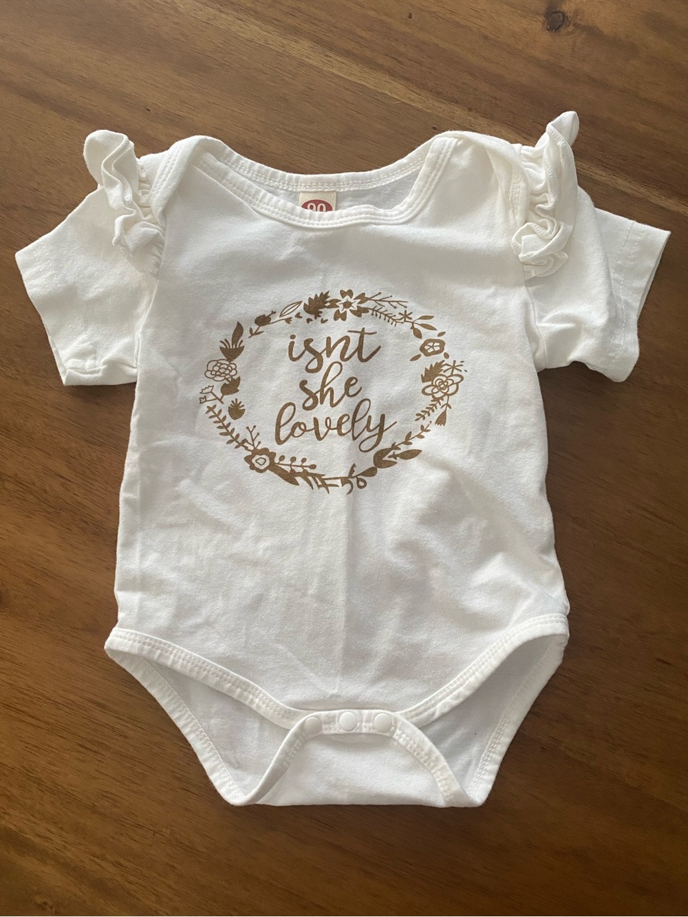 Baby girl ruffled onesie